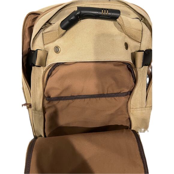 Witzman Carry on Travel Backpack Duffel Bag 18.5 inch Canvas - Picture 3 of 5